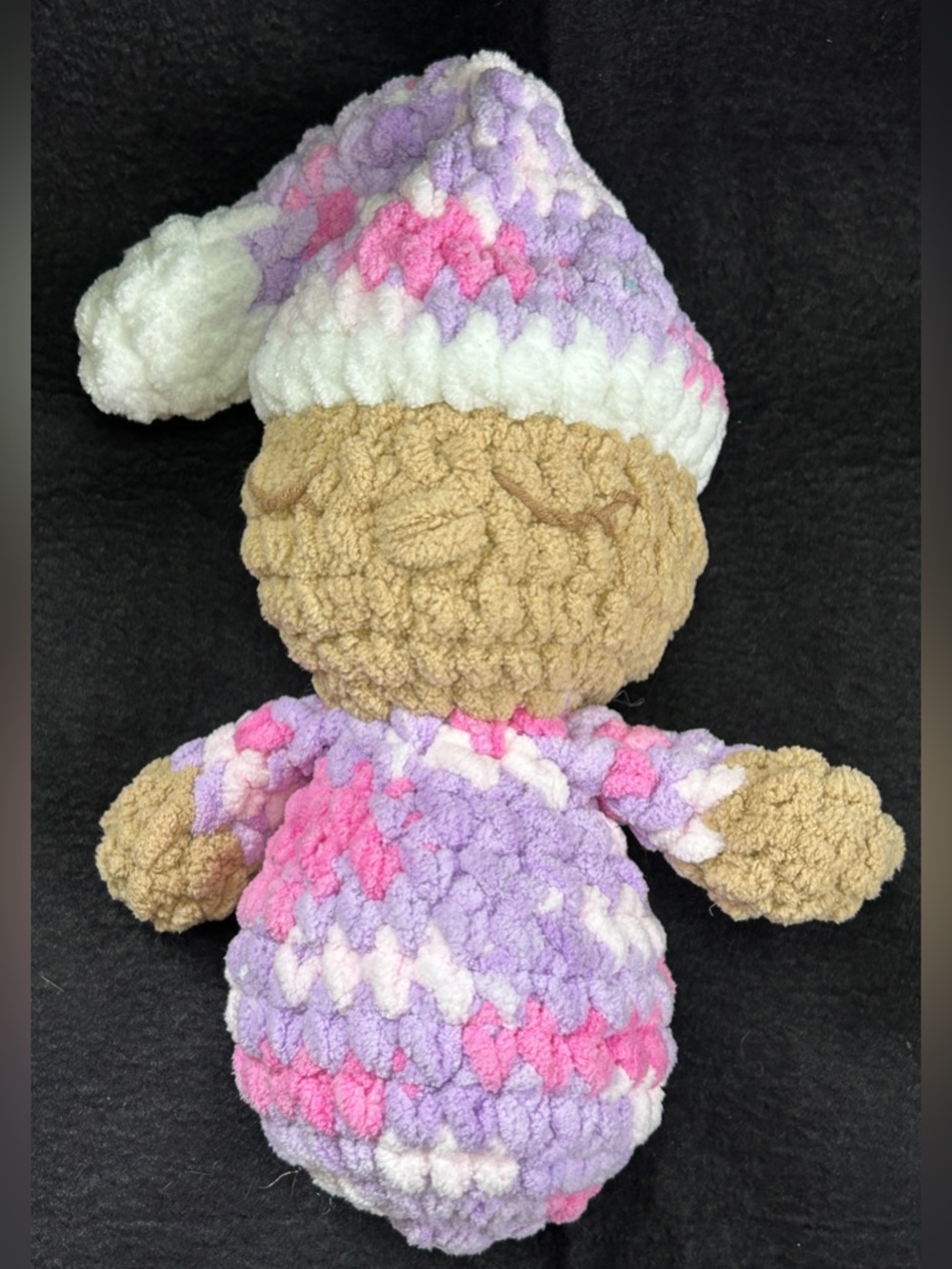 Handmade Crochet Sleeping Doll